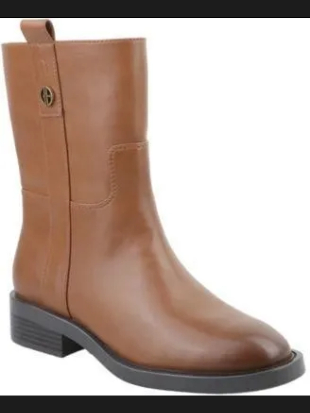 NWT Giani Bernini Vivvii Mid Shaft Leather Boots Burnt Copper‎ 7M